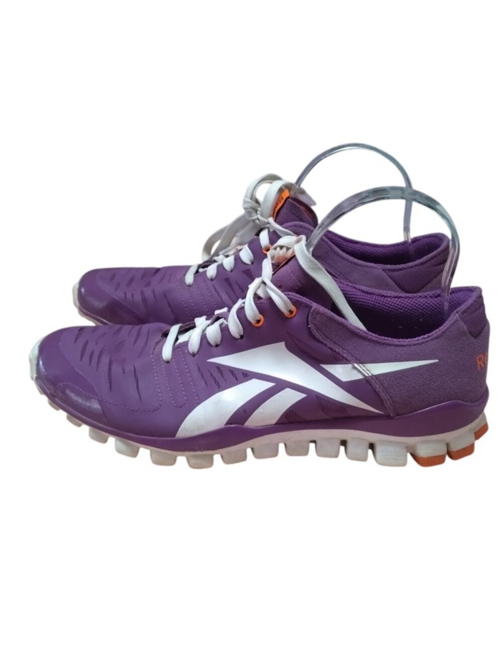 REEBOK REALFLEX WOMEN'S SIZE 9.5 PURPLE LACE UP RUNNING SHOES SNEAKER ATHLETIC